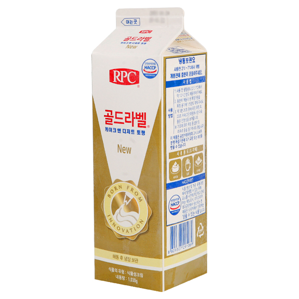 [뉴 골드라벨 휘핑크림 밀크향 1030G-생크림]